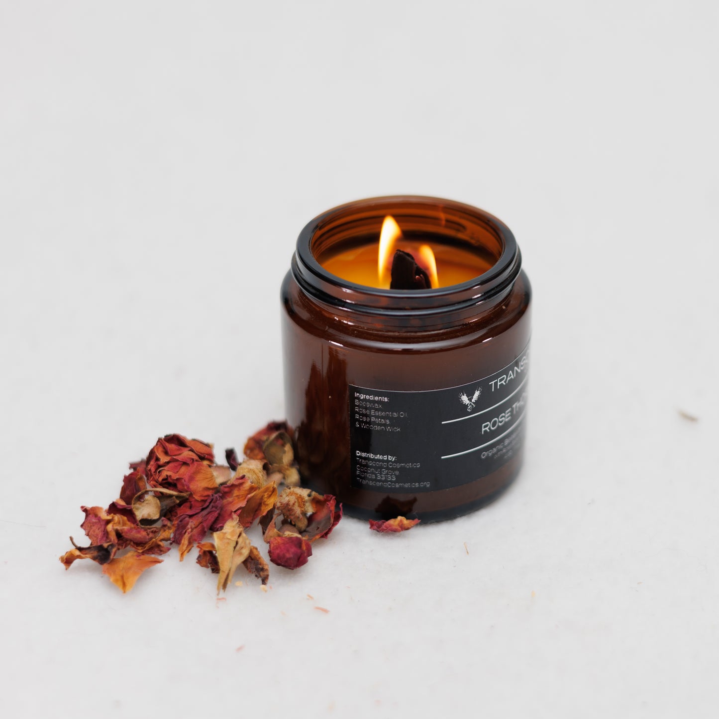 "Rose Thorn" Organic Beeswax Candle