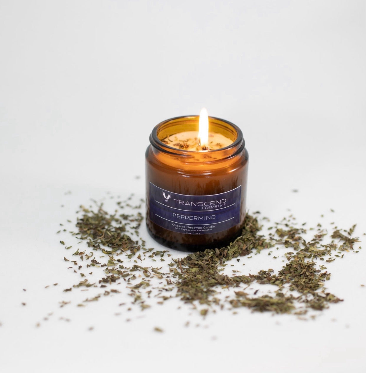 Peppermind Premium Organic Beeswax Candle
