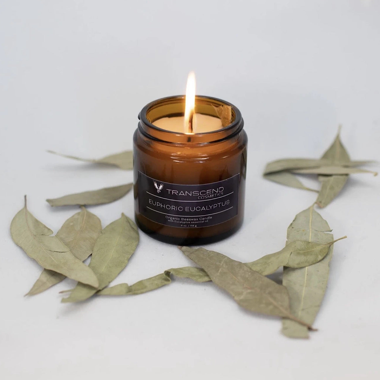 Euphoric Eucalyptus Organic Beeswax Candle