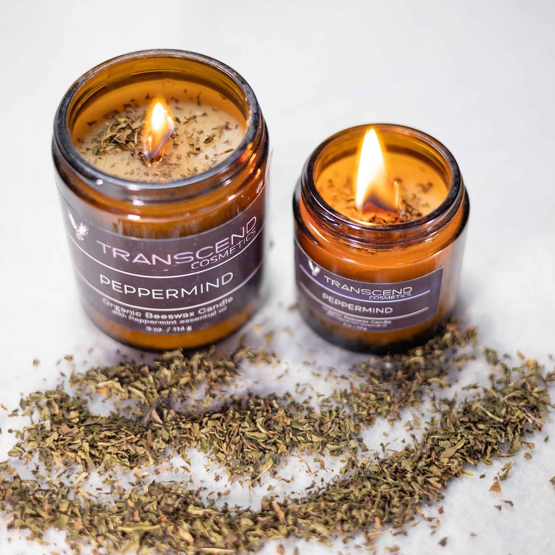 organic candle,natural candles, transcend cosmetics candle, transcend cosmetics, transcend cosmetics beeswax candle,essential oil, essential oil candle, candle, beeswax candle, peppermind, peppermind candle, peppermind beeswax candle, peppermint candle, peppermint essential oil